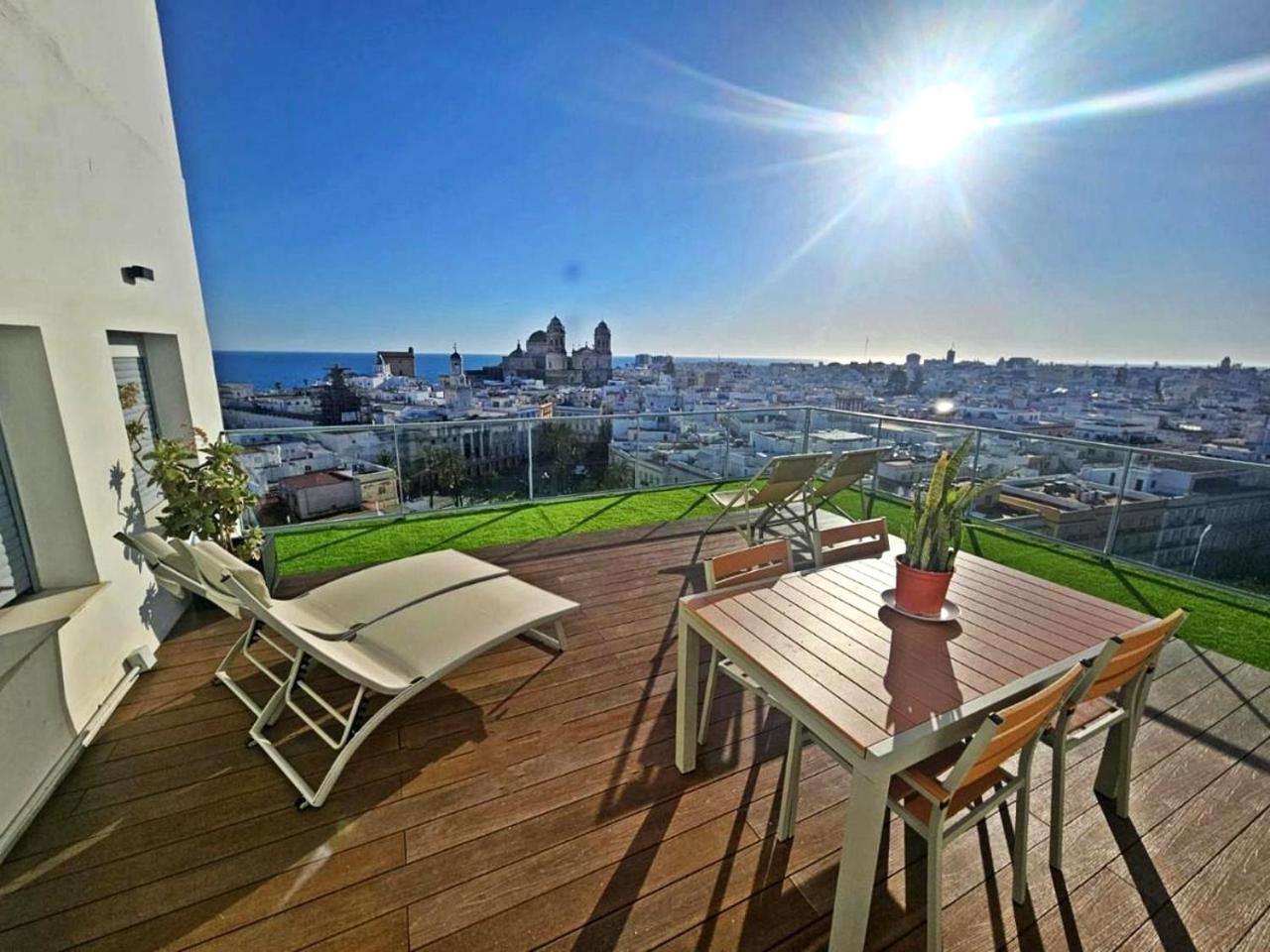 Skyline - Penthouse With 50M2 Private Terrace And Stunning Views Apartment กาดิซ ภายนอก รูปภาพ